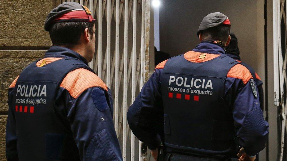 Mossos police in Barcelona, Oct 2018