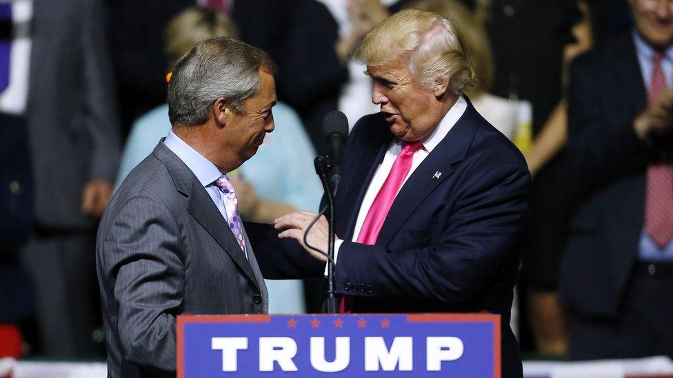 Nigel Farage and Donald Trump