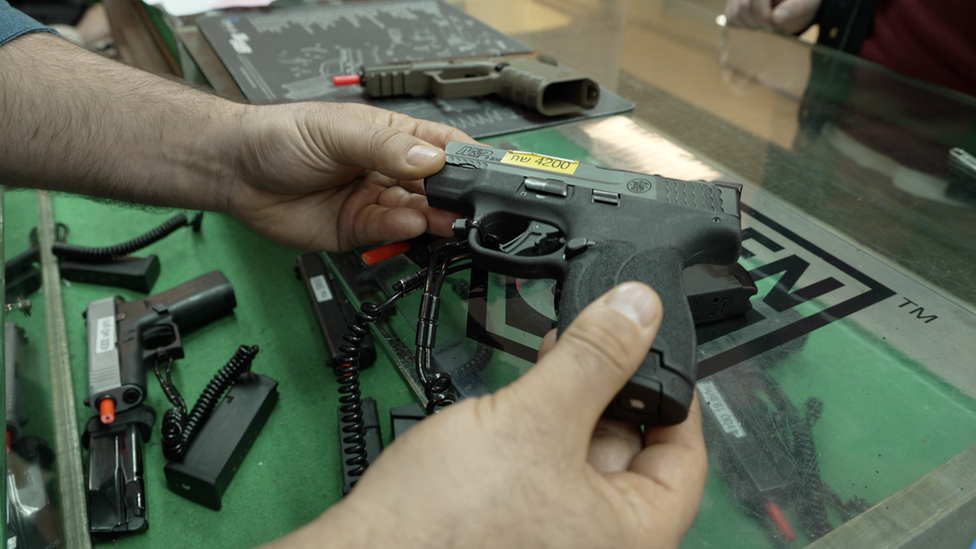 Gun shop in Jerusalem