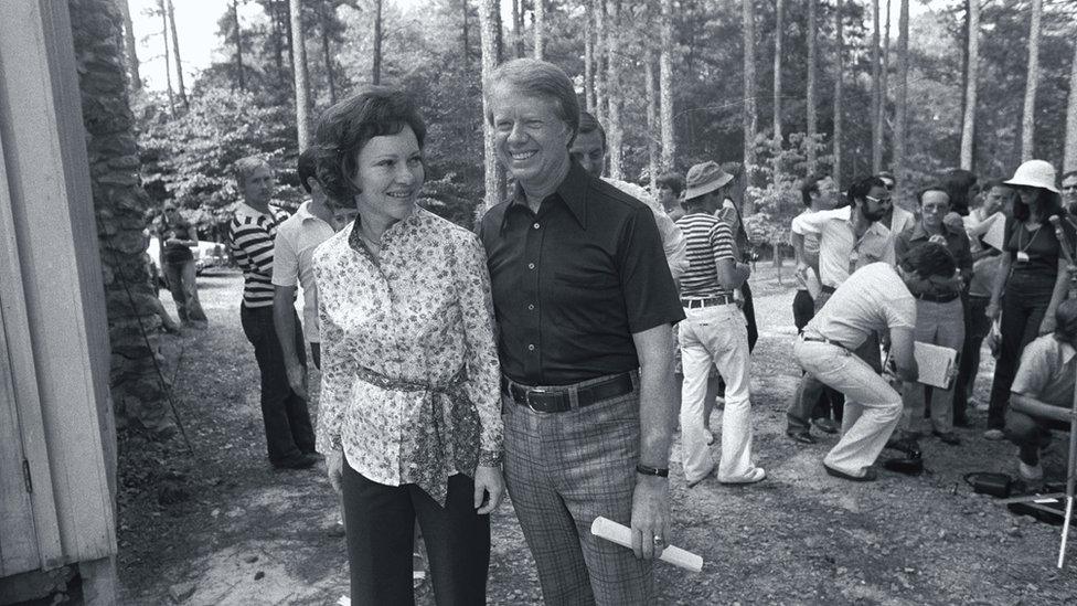 Rosalynn and Jimmy Carter in 1976