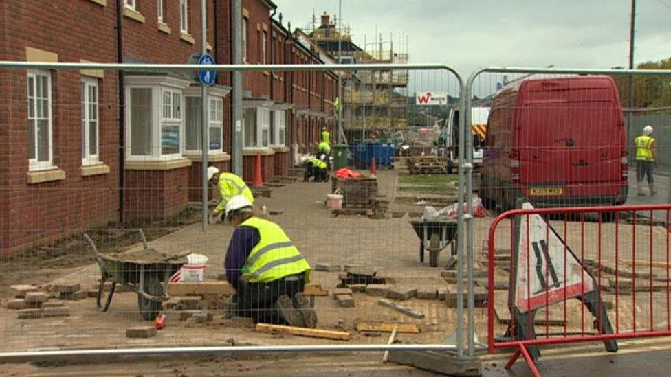 Social housing being built at Ely Mills in Cardiff