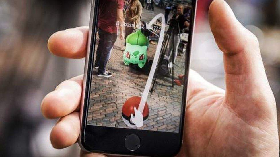 Pokemon Go on phone