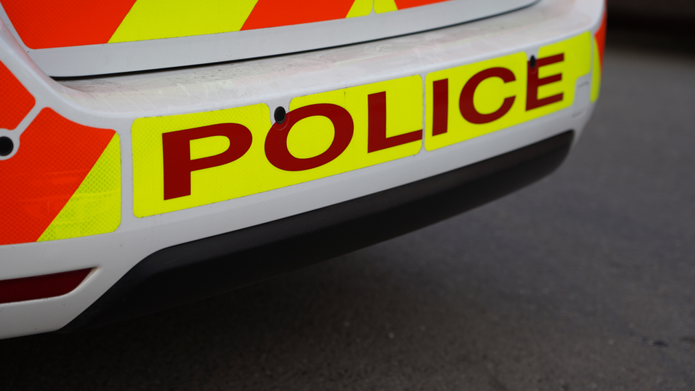 Stock image of police car