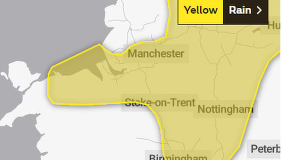 Weather warning map