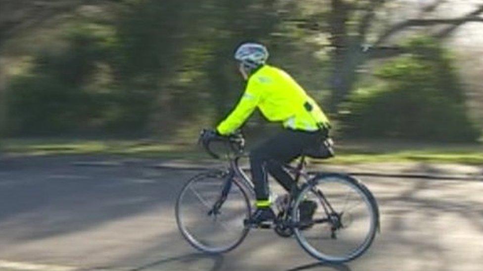 Cyclist at Clifton Downs