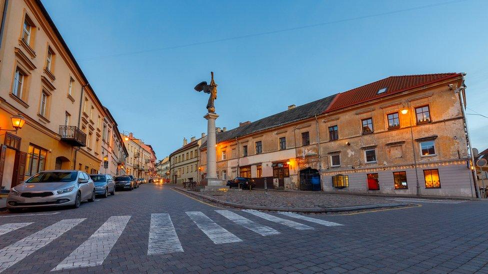 Central square in Užupis