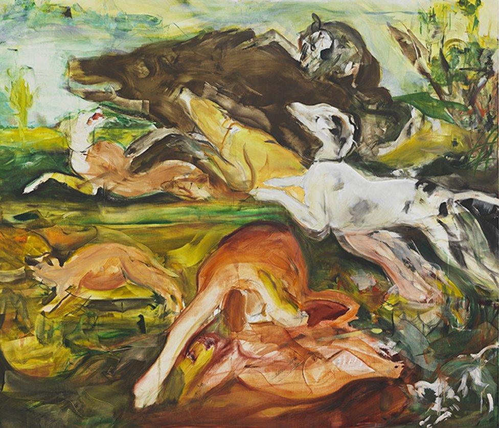 Hunt After Frans Snyders, 2019 by Cecily Brown