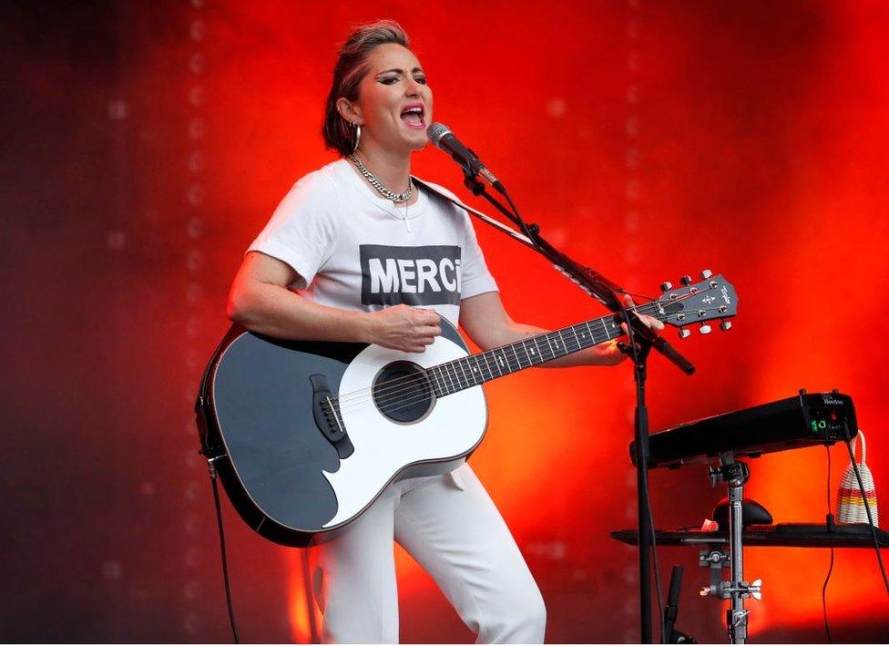 KT Tunstall at the UCI World Championships opening ceremony