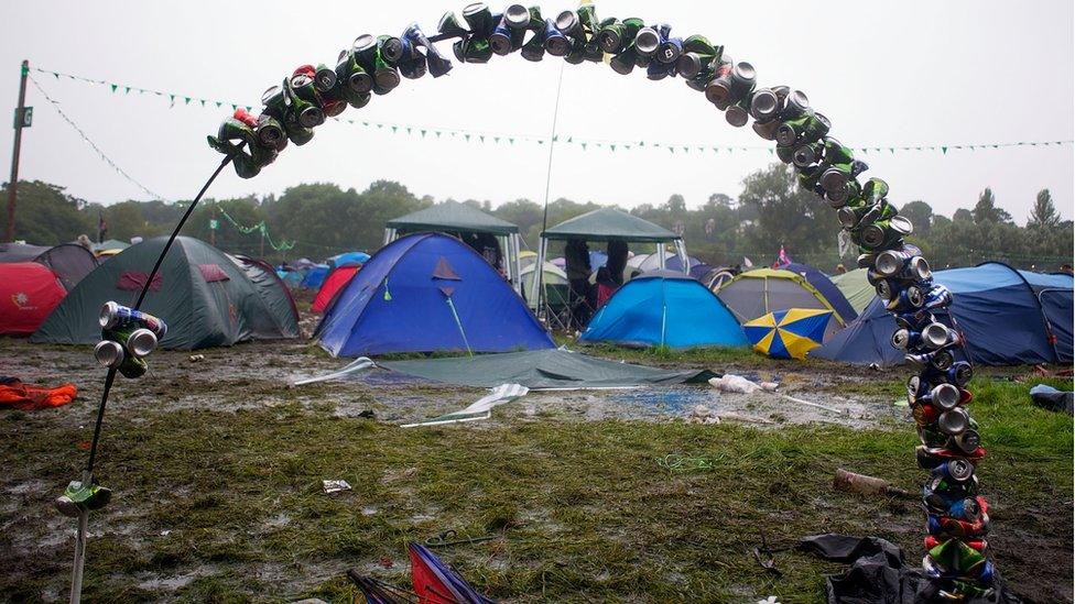 Tents at a festival