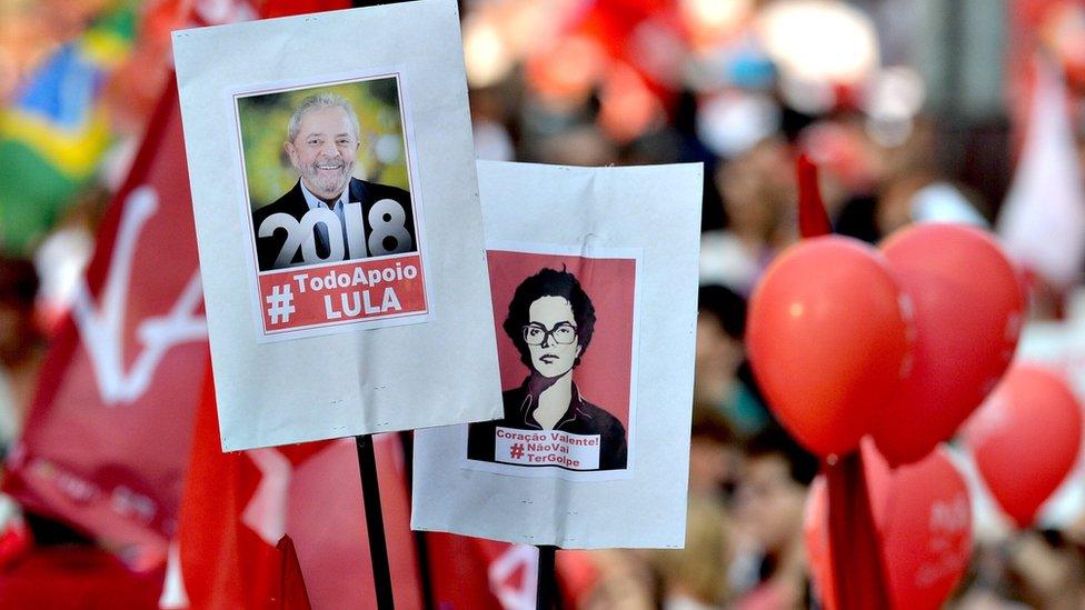 Pro-government protest in Sao Paulo