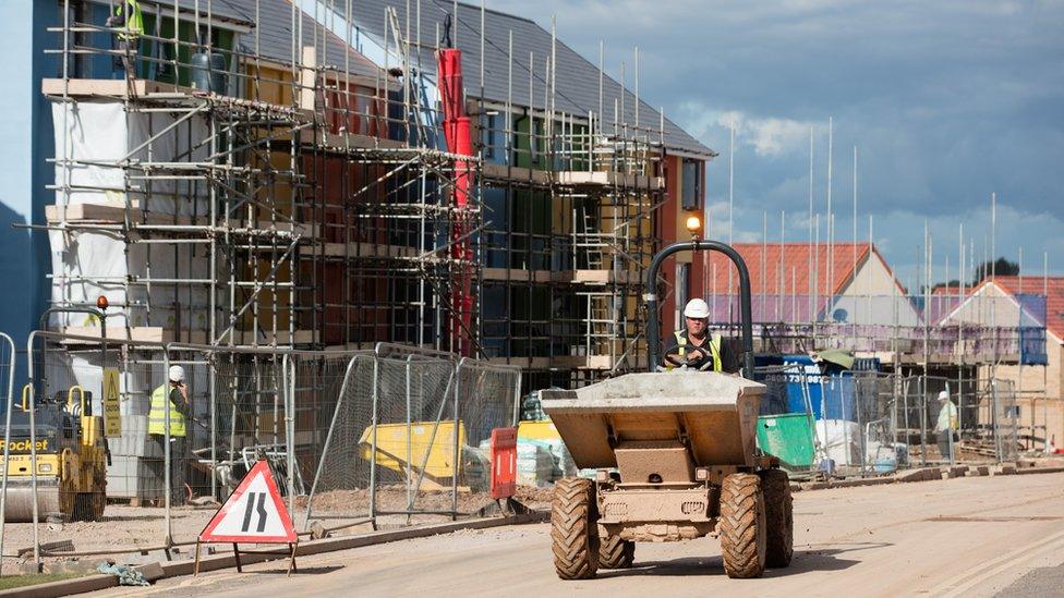 Homes under construction in Bristol