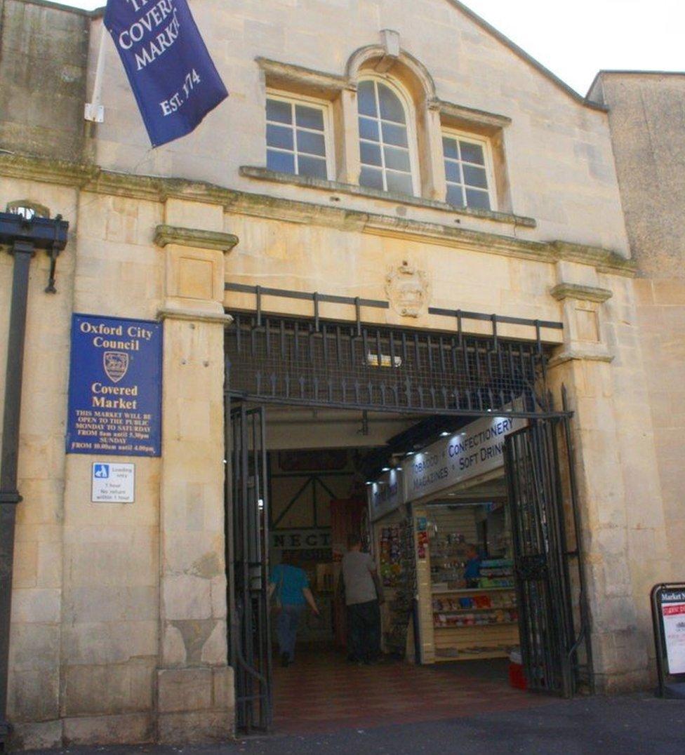 Entrance to The Covered Market from Market Street