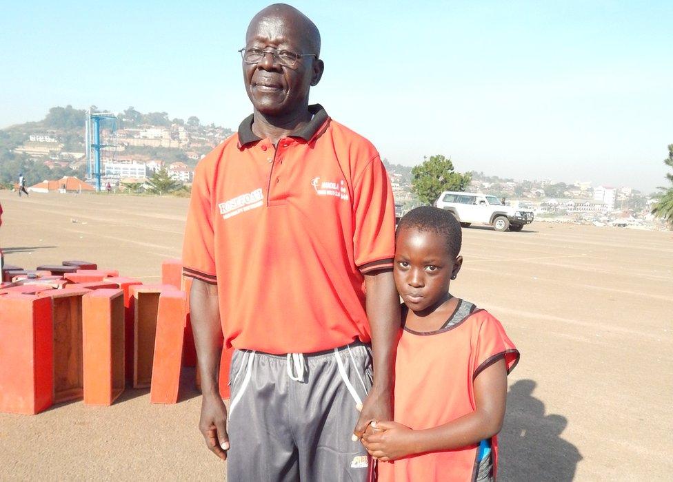 Sabiti Matovu and his daughter