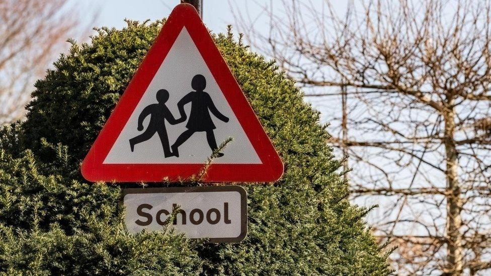 School road sign