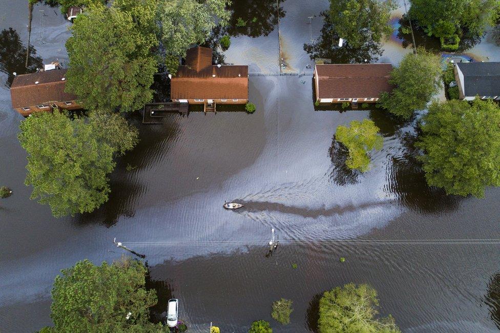 Flooding in New Bern, North Carolina, 15 September