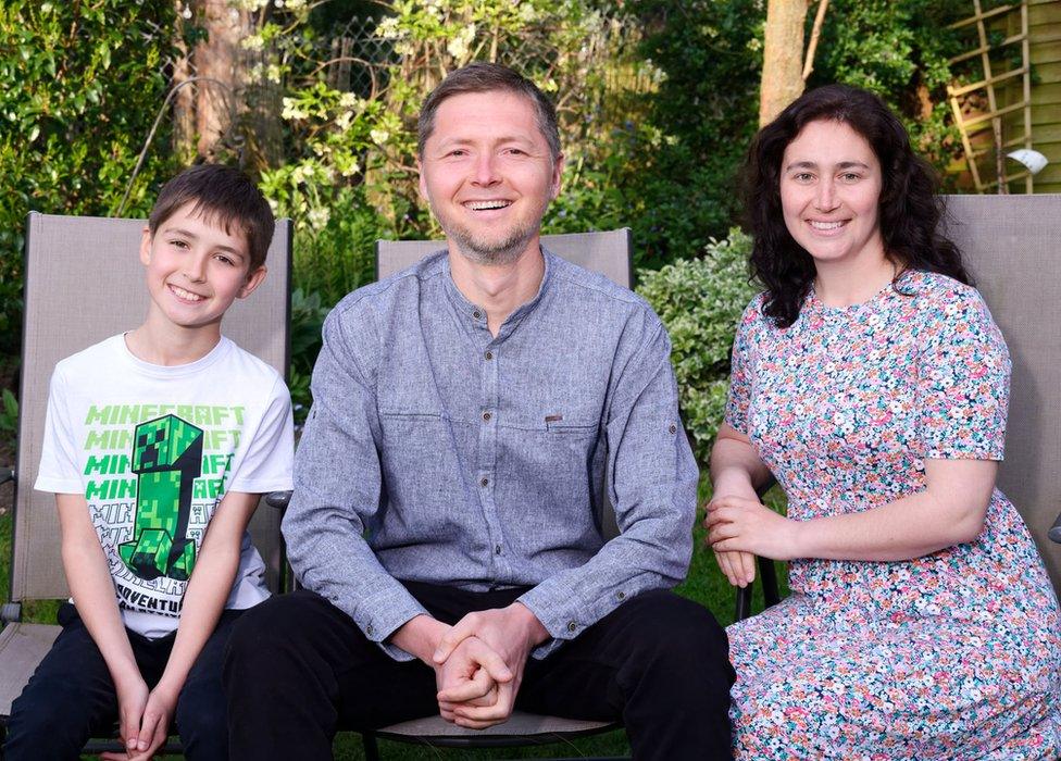 Dr Balaklytskyi with family in Colchester