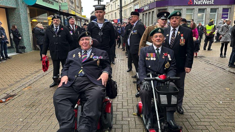 Parade in Weston-super-Mare