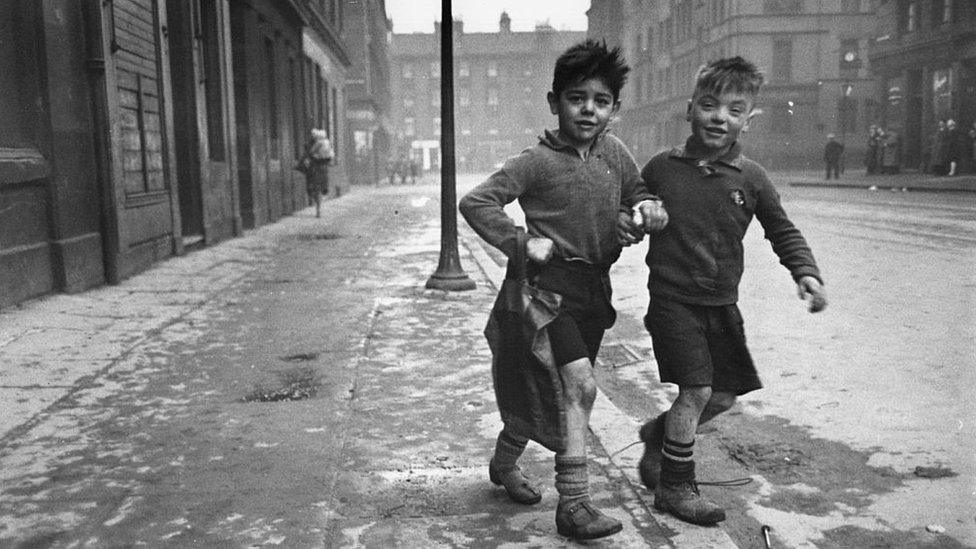 boys in 1950s glasgow