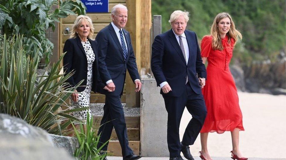 Boris Johnson and Joe Biden