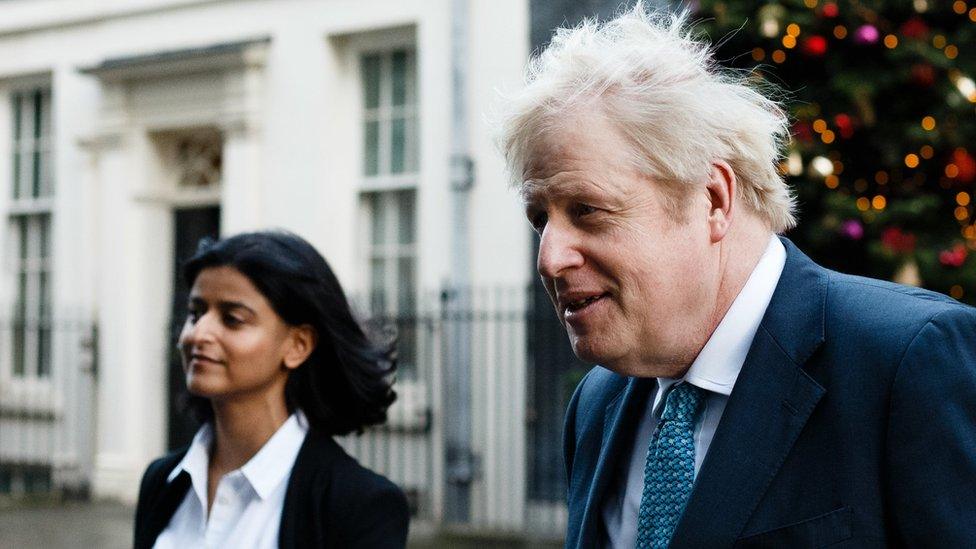 Munira Mirza and Boris Johnson