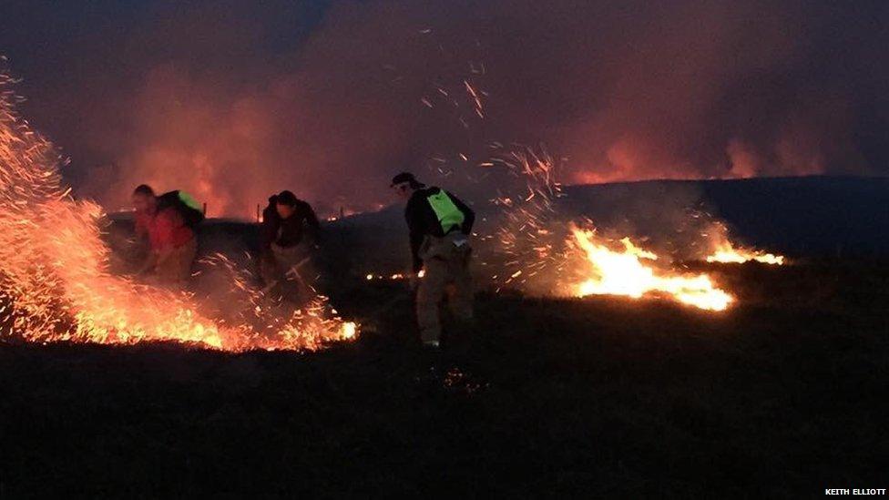 The Cuilcagh Mountain trail in County Fermanagh was closed to the public