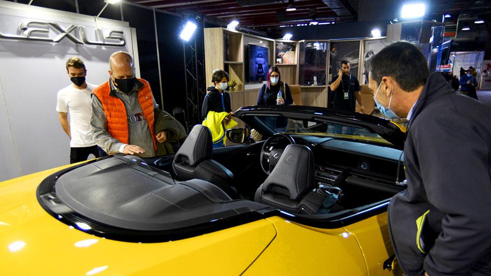 General atmosphere at the Lexus corner during The Davis Cup by Rakuten 2021 at Madrid Arena pavilion