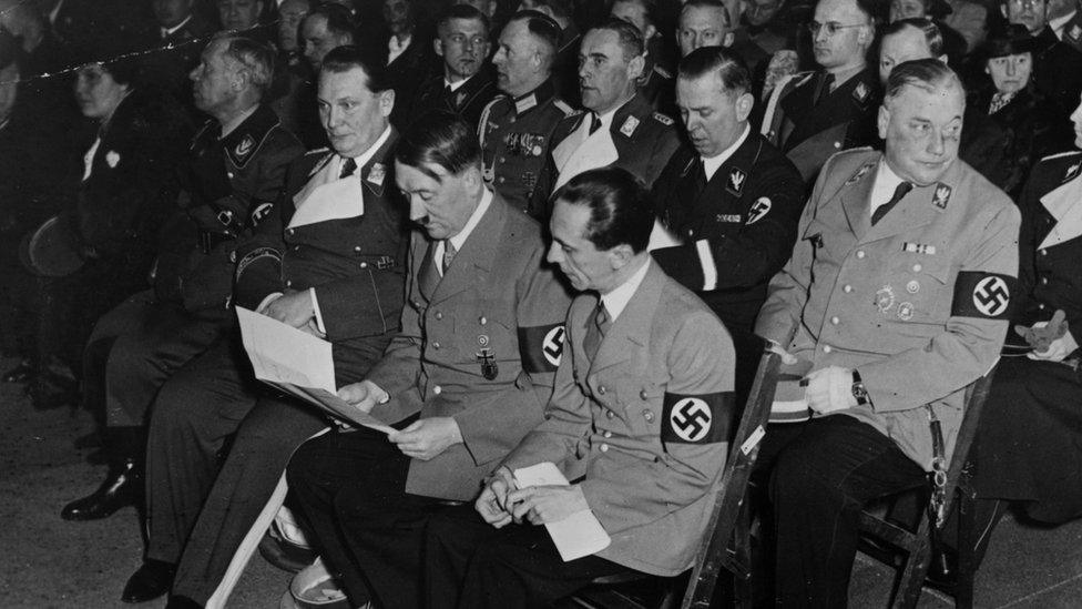 Hitler and Goebbels