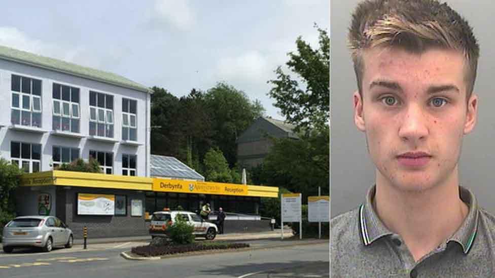 Aberystwyth University Penglais campus and Connor Jones