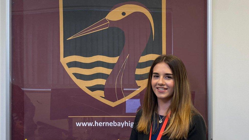 Herne Bay High School pupil, Isabella