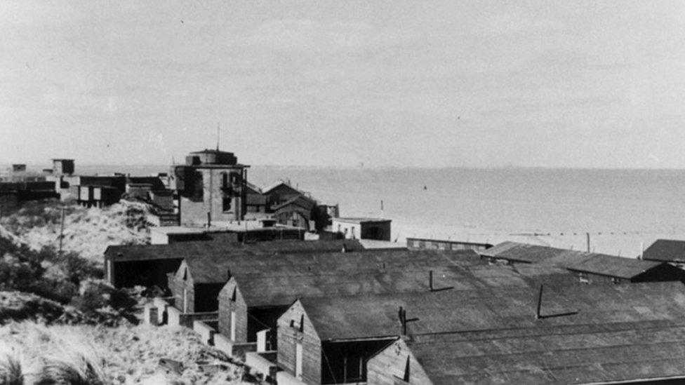 Archive photo of Spurn Point in WW1