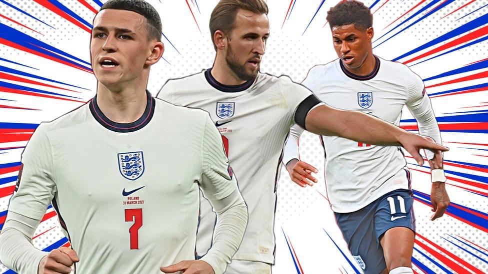 Foden, Kane and Rashford.