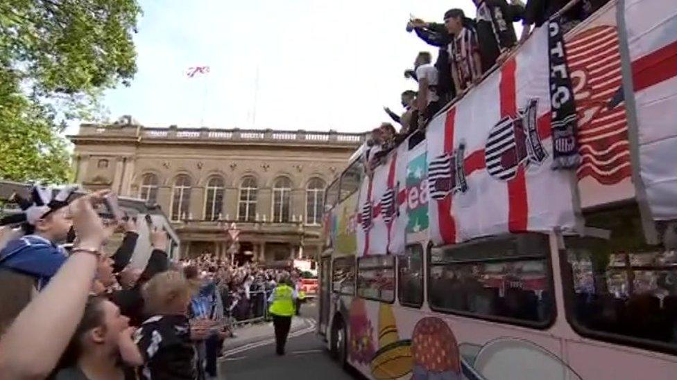 Grimsby Town parade