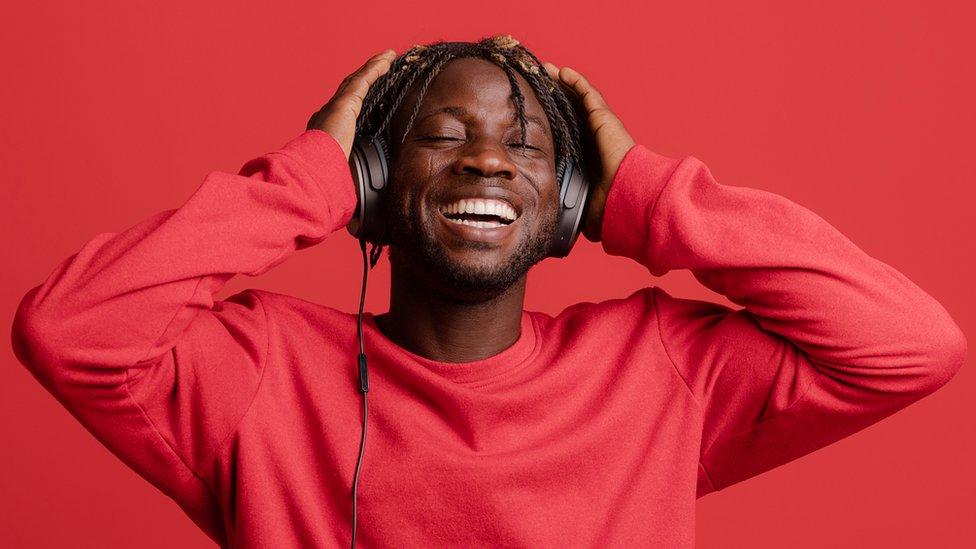 Man listening to music