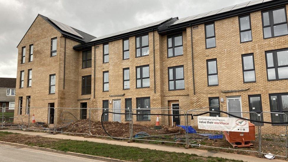 New Homes Being Built At The Corner Of Dorchester Road And Rochester Road In Taunton