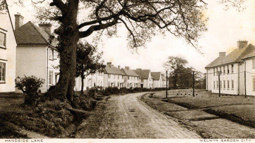 Some of the first houses in Welwyn Garden City