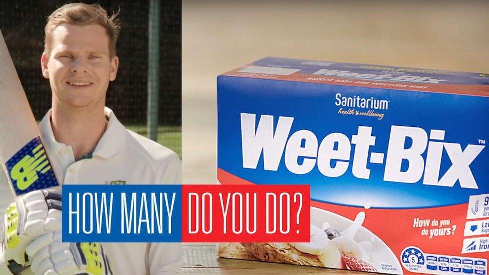 Steve Smith in Weet-Bix advert