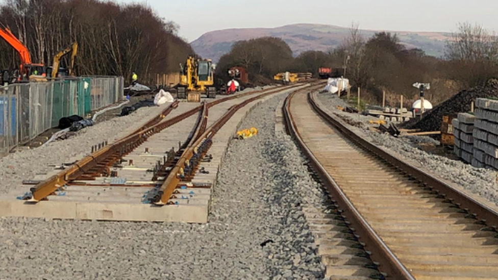 The track being laid in January