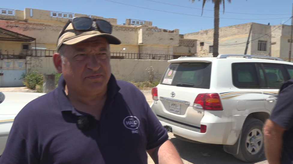Frank Philip has been setting up the Halo Trust operation in Iraq