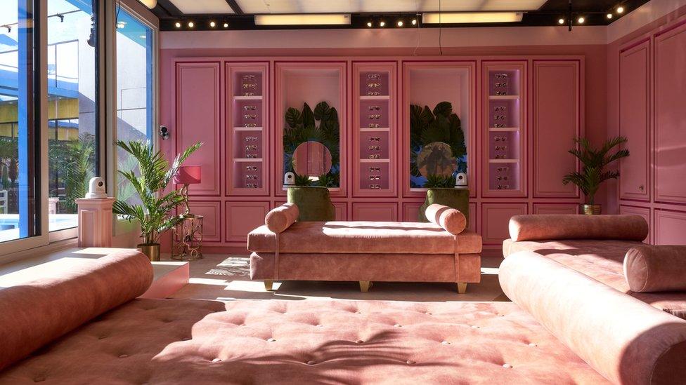 The pink glam room in the Celebrity Big Brother 2018 house