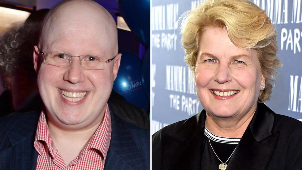 Matt Lucas and Sandi Toksvig