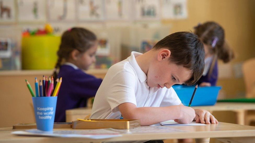 Children at a school in Norfolk