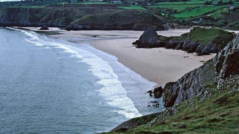 Three Cliffs Bay