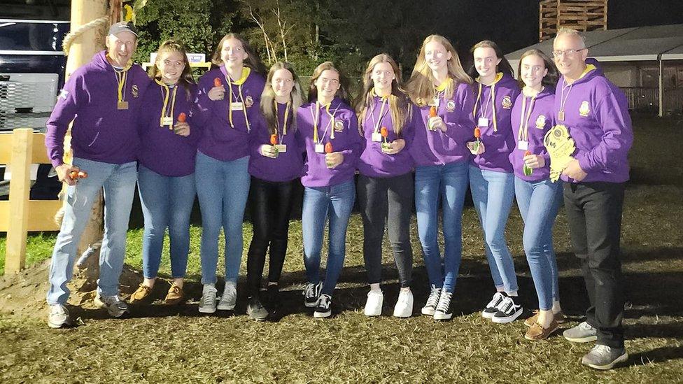 Ayrshire junior women tug of war