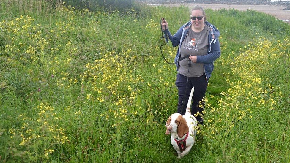 Michelle Keith and dog