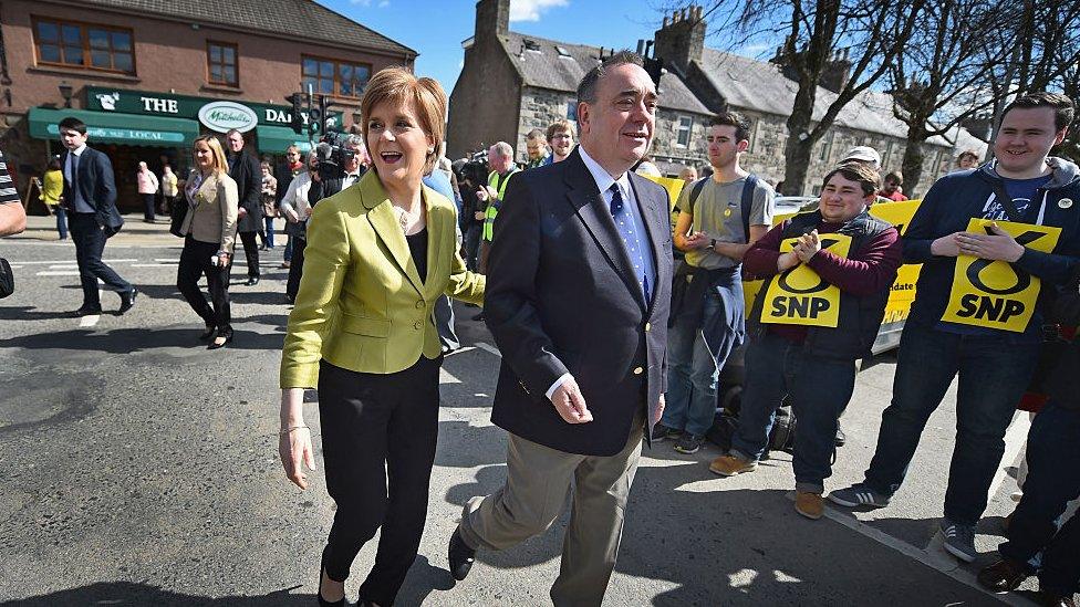 Nicola Sturgeon and Alex Salmond