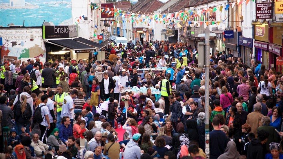 Grand Iftar celebrations on St Mark's Road in 2019