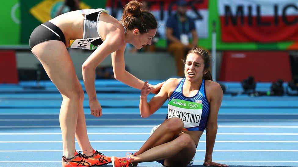 Nikki Hamblin and Abbey D'Agostino