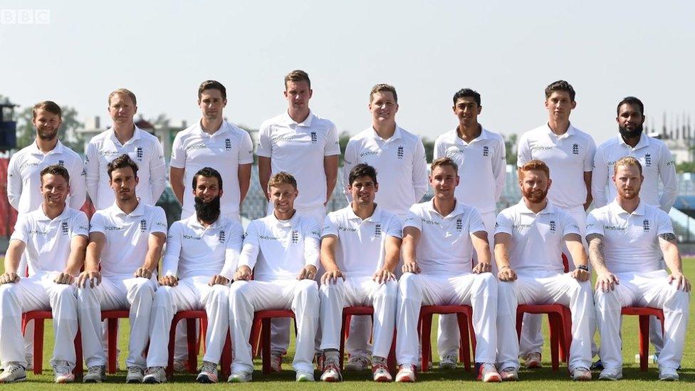 England's cricket squad