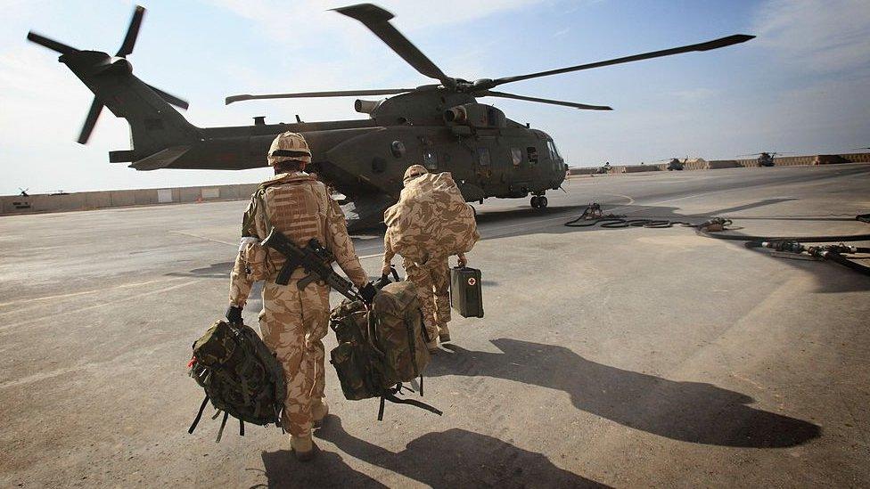 British troops at Basra Airport near Basra, Iraq