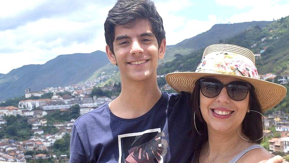 Carolina lives in Brazil with her son, Arthur